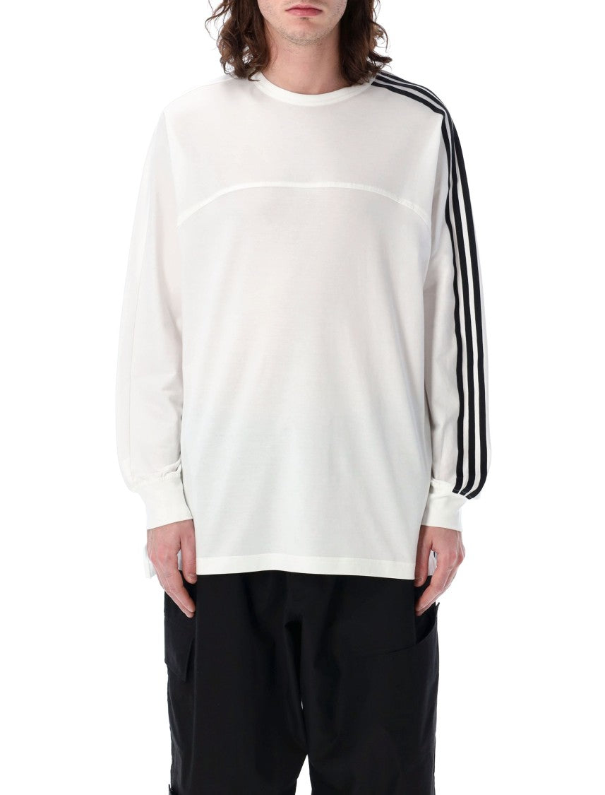 Y-3 White 3-Stripes L/S T-Shirt