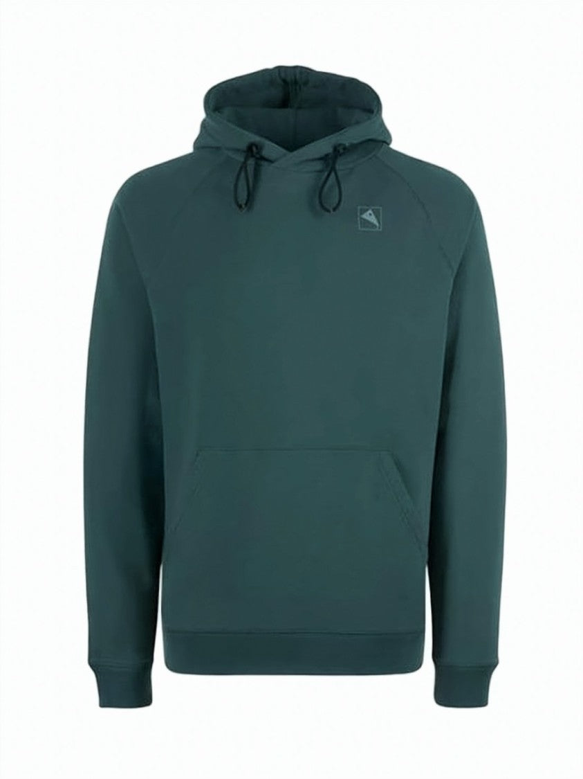 Klattermusen Muted Green Hoodie With Kangaroo Pocket And Drawstring