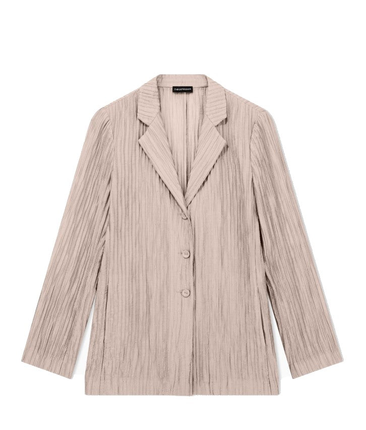 Emporio Armani Single Breasted Sparkling Creponne Lapel Jacket