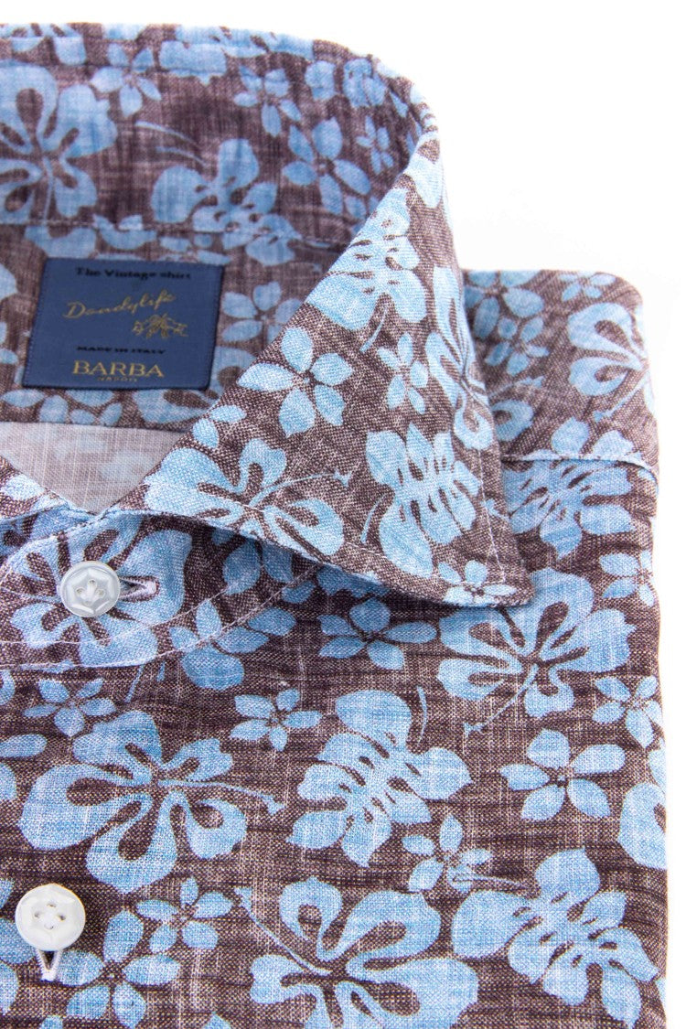Barba Dandylife Floral Linen Shirt