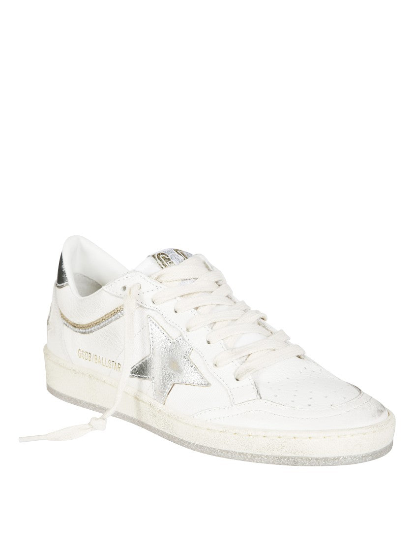 Golden Goose Low-Top White Leather Sneakers