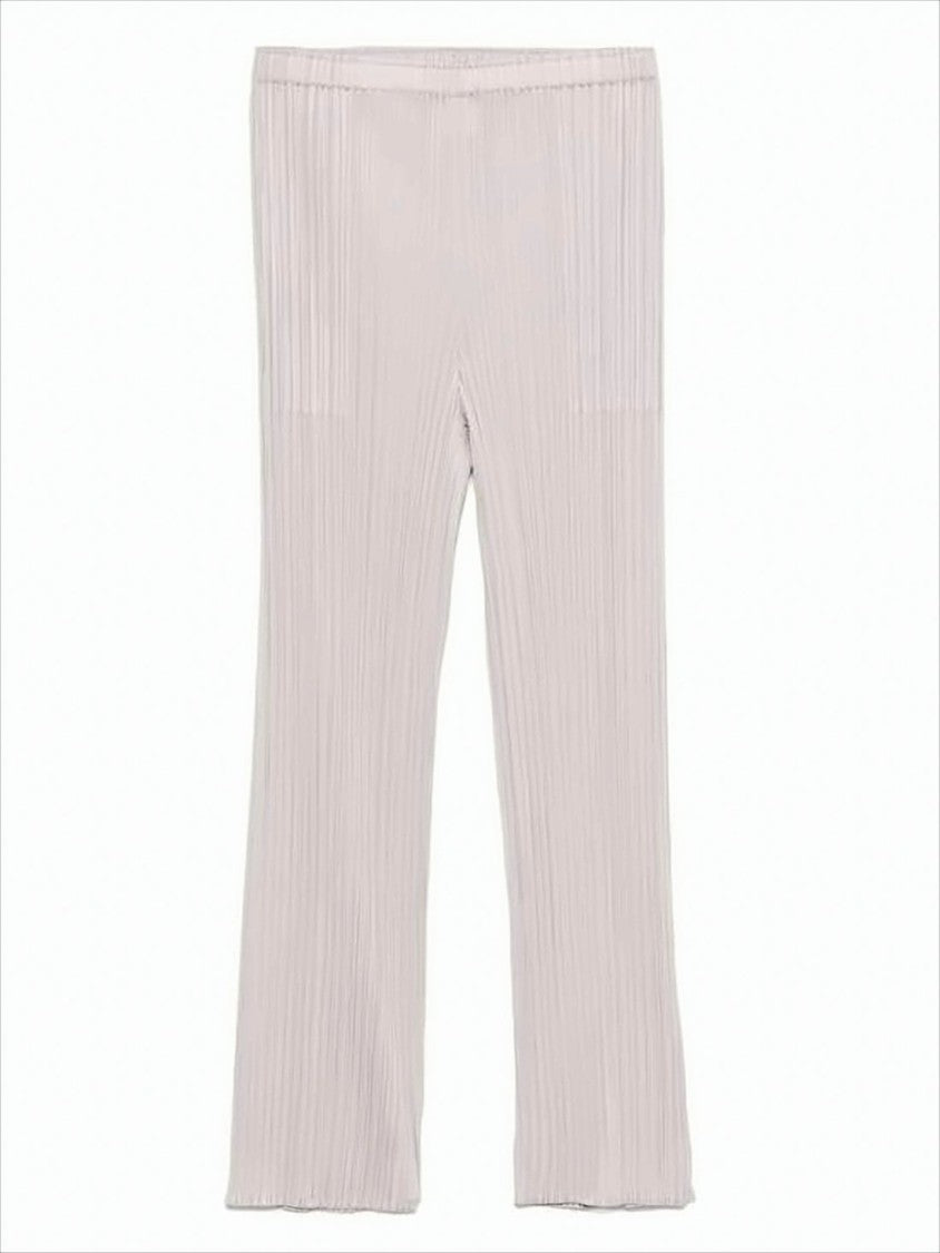 Pleats Please Relaxed-Fit Straight Leg Pants With Pleated Texture