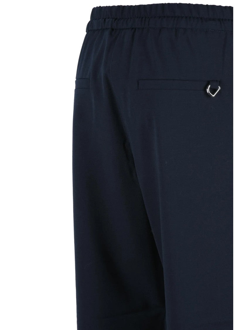 Marella Sport Multicolor Virgin Wool-Blend Track Pants