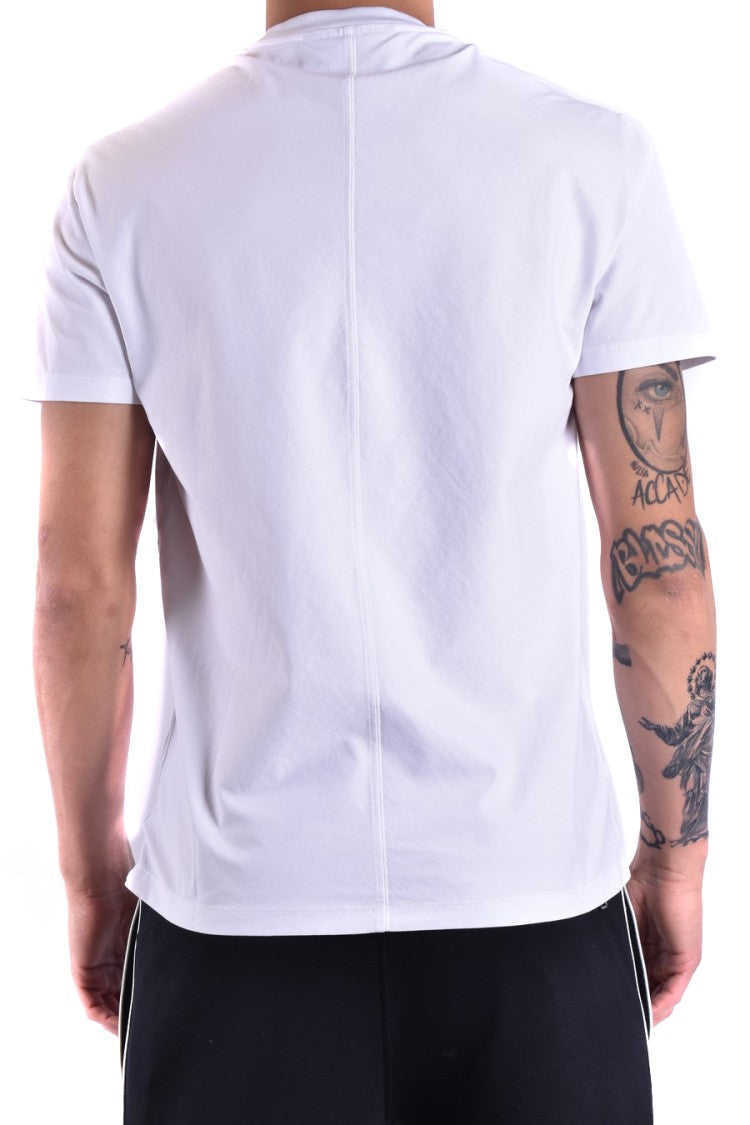 Neil Barrett Short-Sleeved Crew Neck T-Shirt With Embroidered Detail