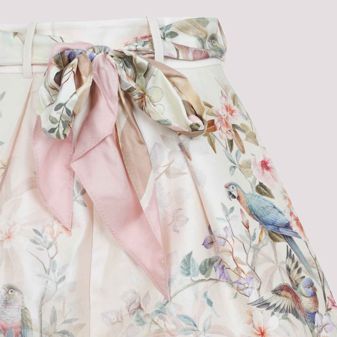Zimmermann High-Waisted Bermuda Shorts With Floral