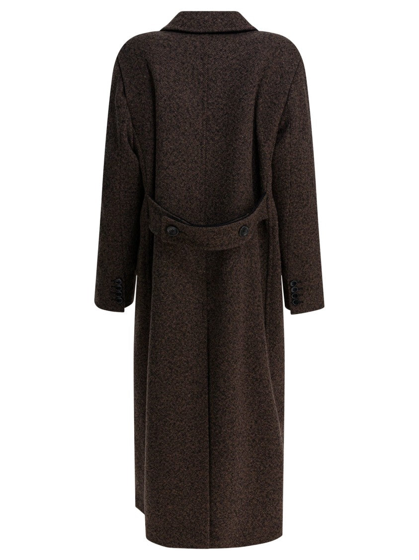 Max Mara Double-Breasted Wool-Cashmere Coat With Notched Lapel