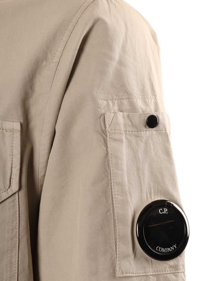 C.P. Company Beige Cotton Utility Overshirt