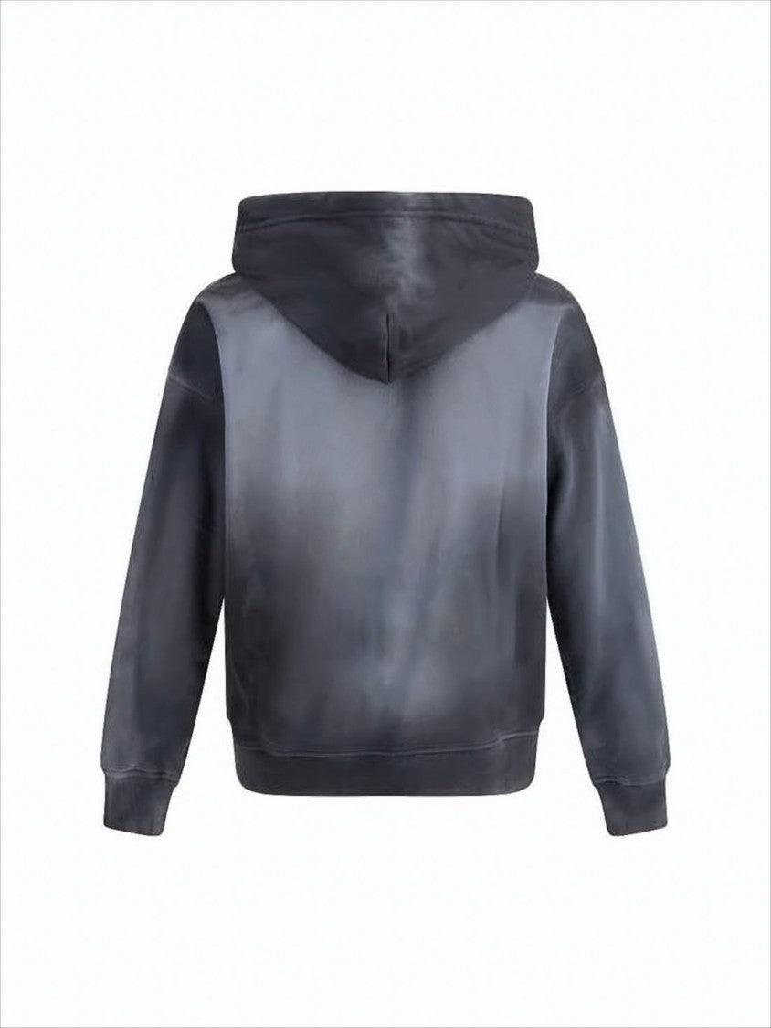 Diesel Gradient Fade Effect Hoodie With Drawstring