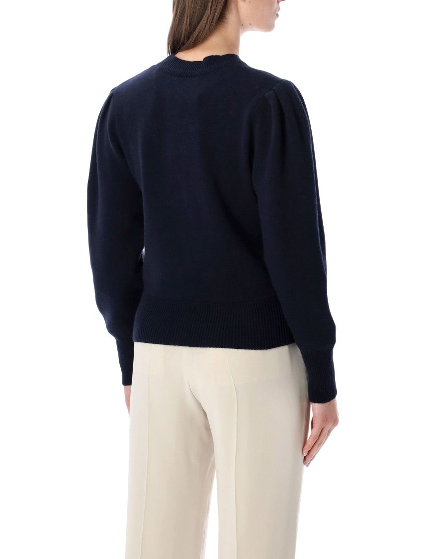 Isabel Marant Étoile Kelaya Wool-Blend Puff-Sleeve Sweater