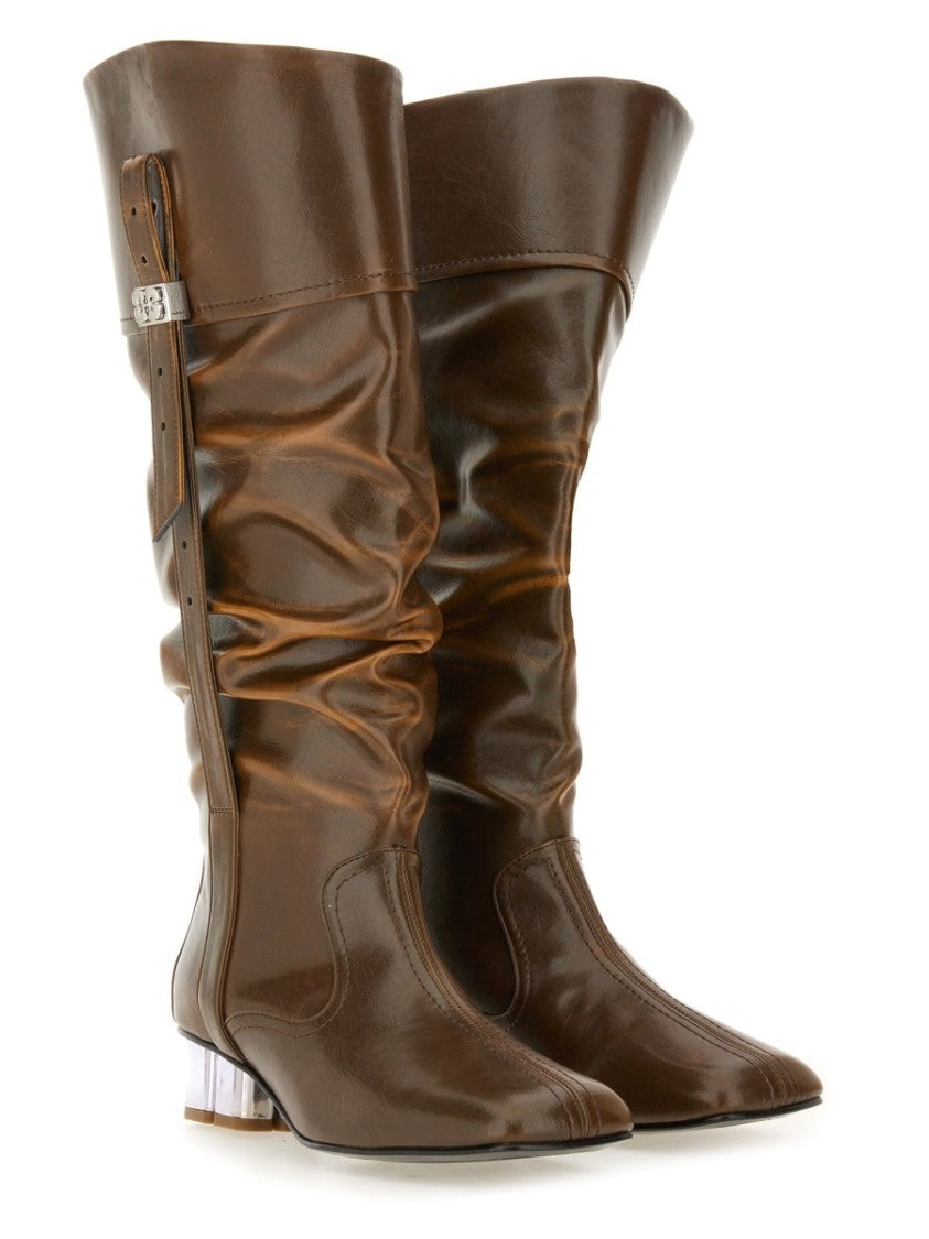 Ganni "Butterfly" Slouchy Boot