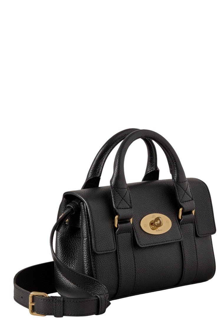 Mulberry Mini Heritage Bayswater Handbag With Gold-Tone Turn-Lock Closure