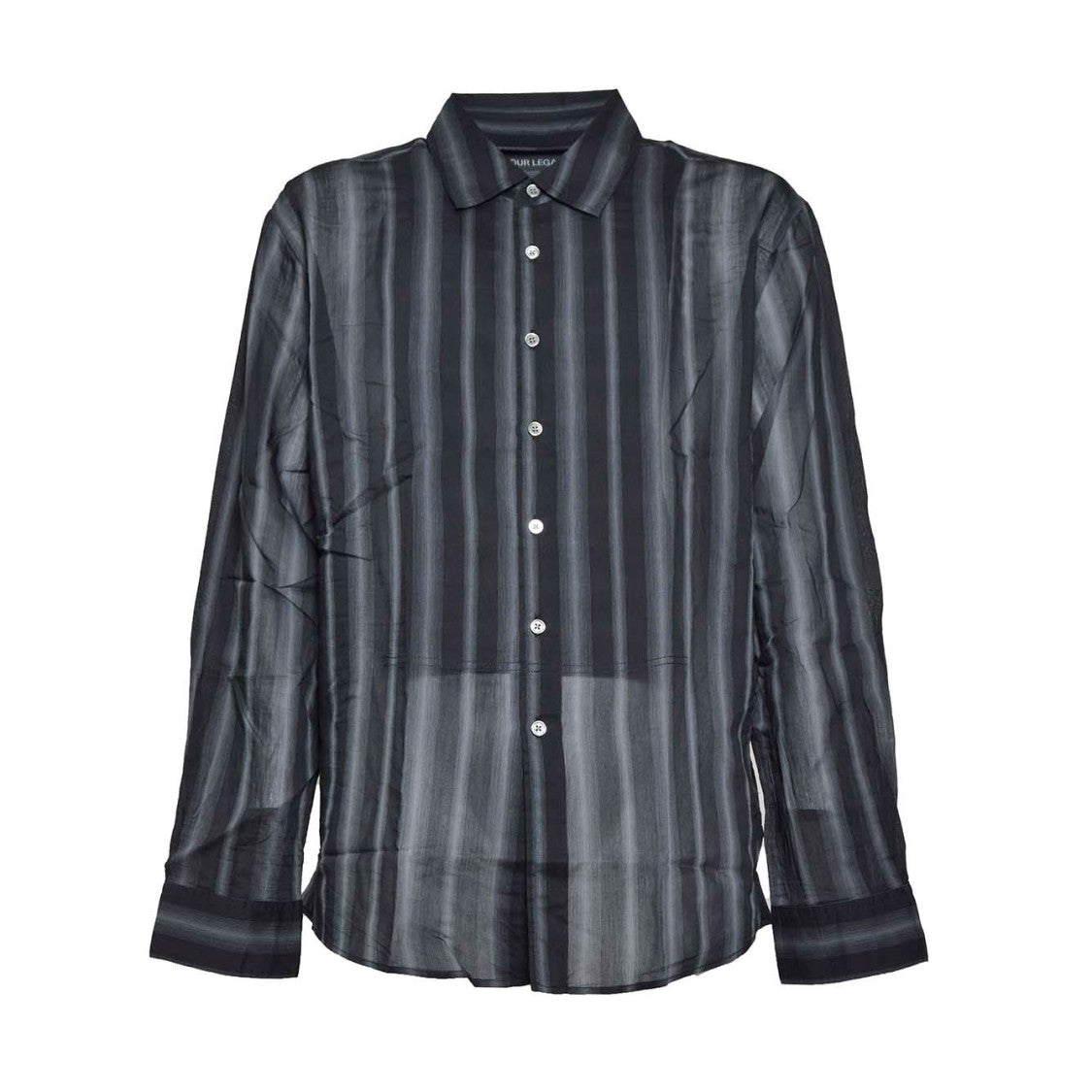 Our Legacy Adorn Striped Cotton Silk Shirt