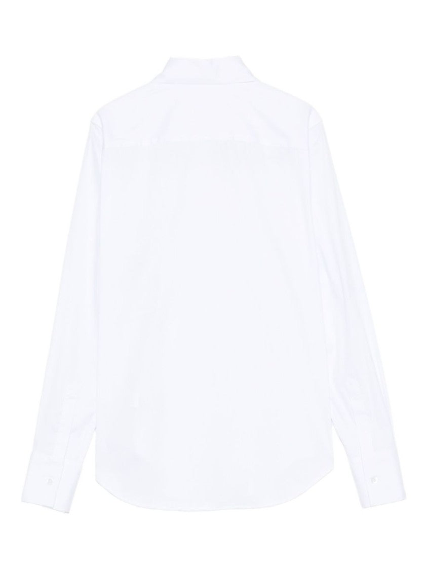 Xacus Fit White Cotton Blend Shirt