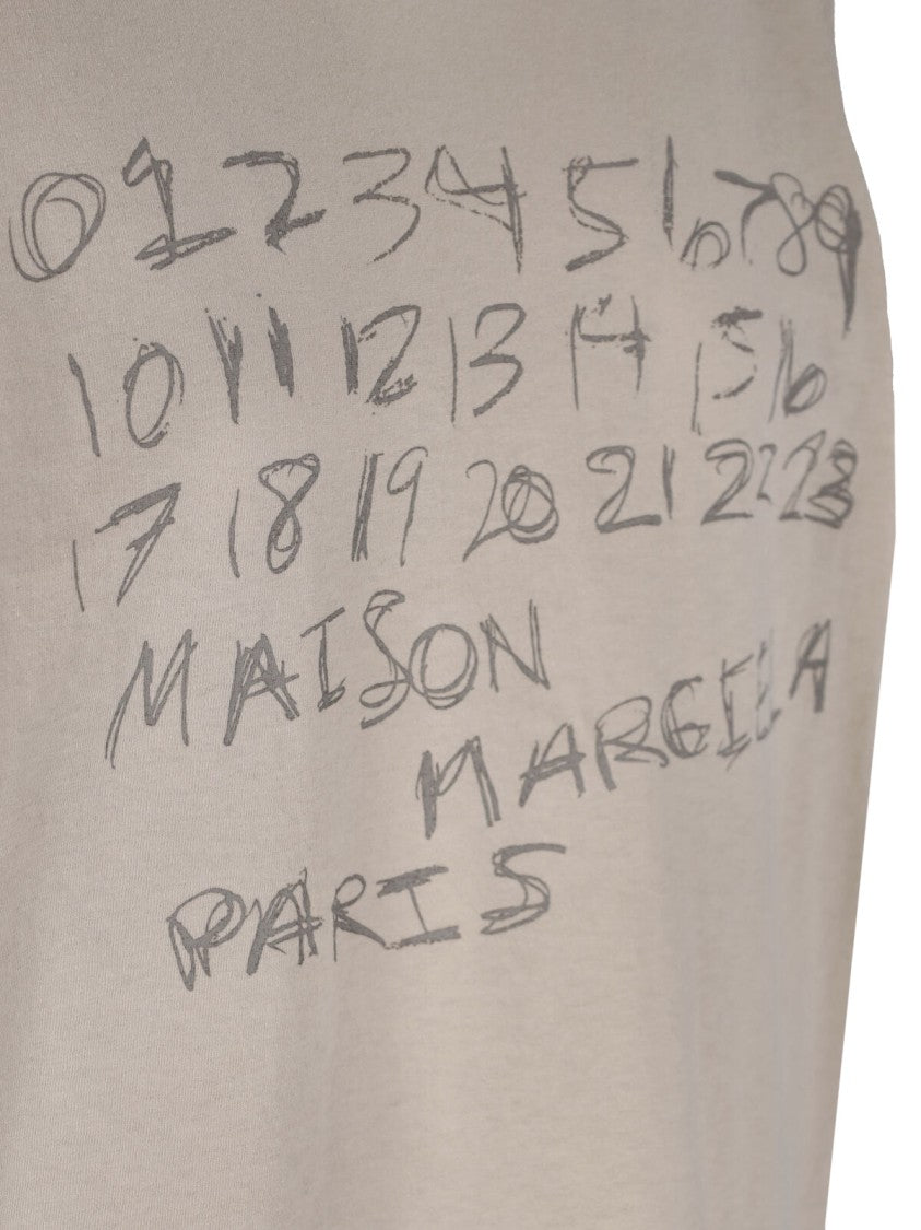 Maison Margiela "Numeric" T-Shirt – Cream