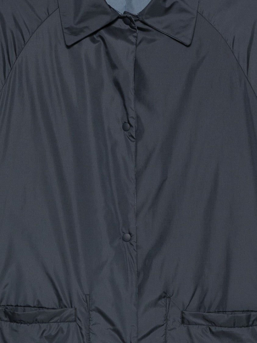 Aspesi Black Long-Sleeved Shirt With Adjustable Hem