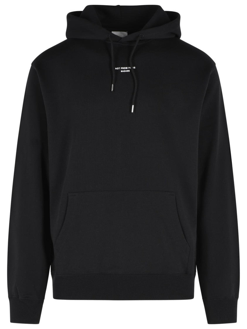 Drôle De Monsieur Black Cotton Hoodie