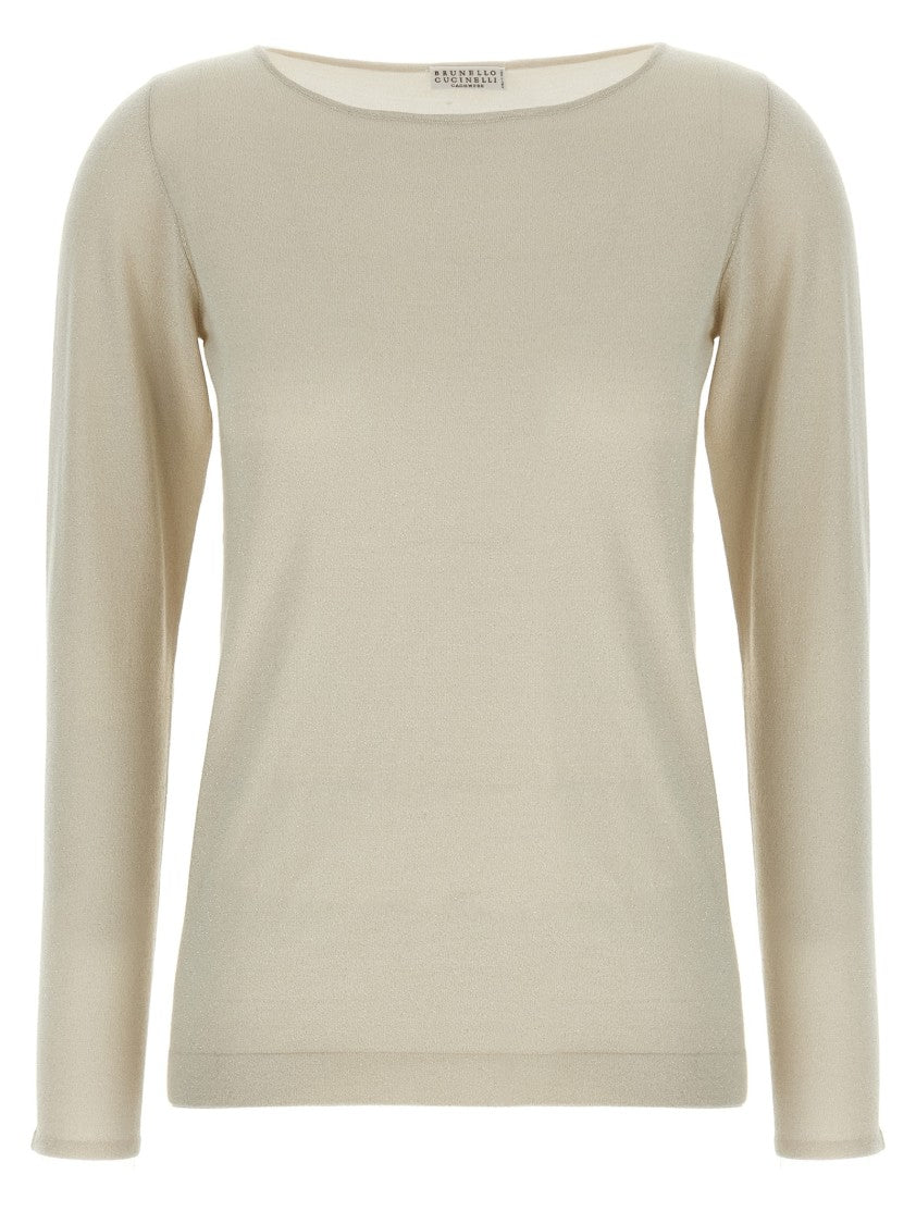 Brunello Cucinelli Cashmere Blend Lurex Thread Sweater
