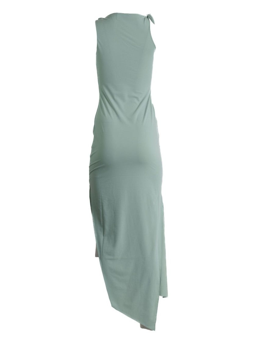 Coperni Asymmetric Purple Midi Dress
