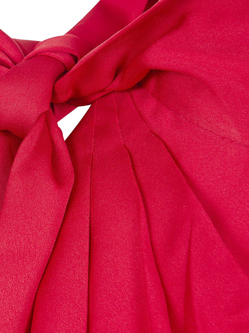 Lauren Ralph Lauren Cruise Red One-Shoulder Top