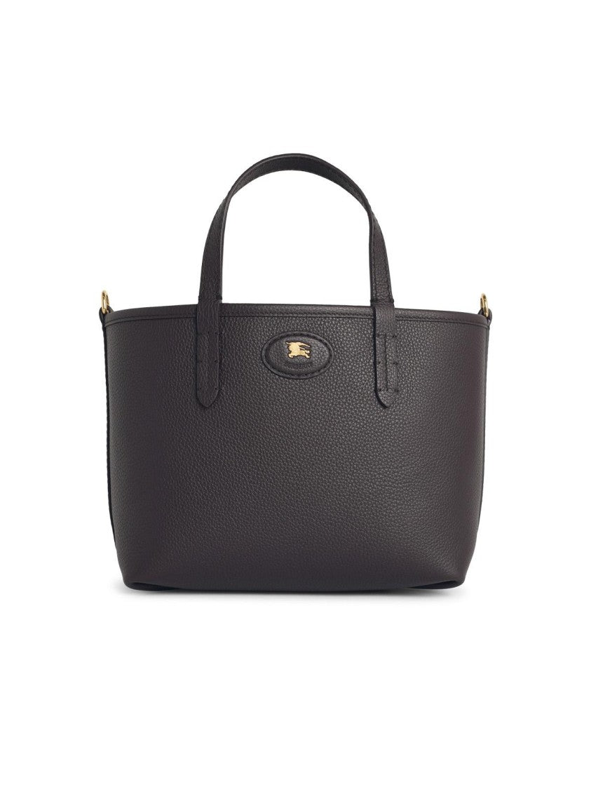 Burberry 'Tote Bloomsbury' 'Peat' Mini Reversible Brown Leather Bag