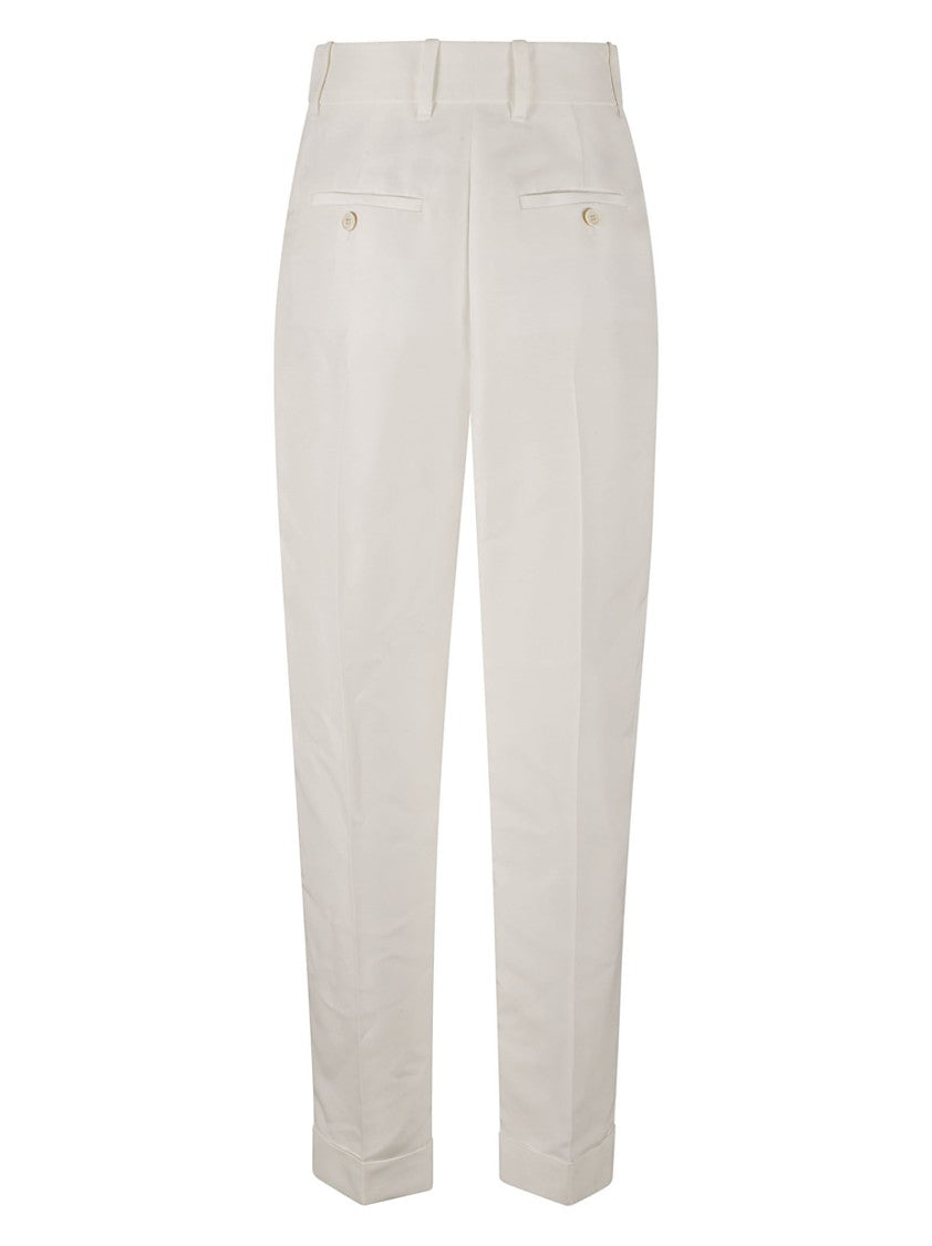 Alexander Mcqueen Tailored High-Waist Trousers With Silhouette