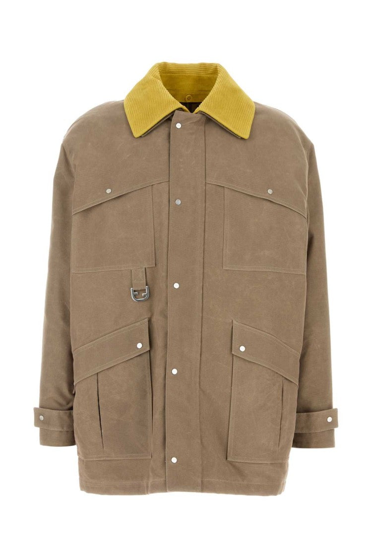 Fendi Cappuccino Canvas Coat