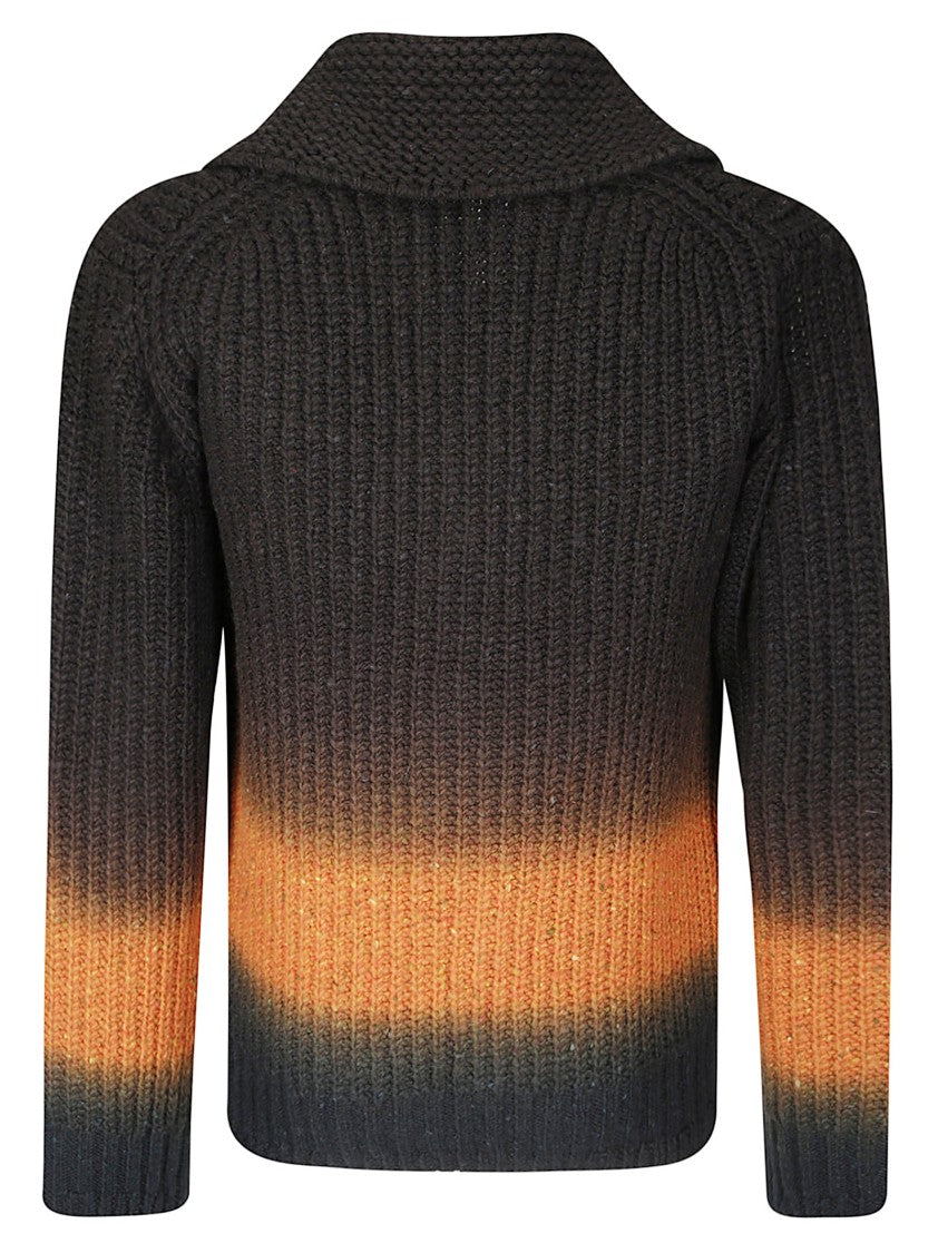 Sacai Garment Dye Wool Knit Cardigan