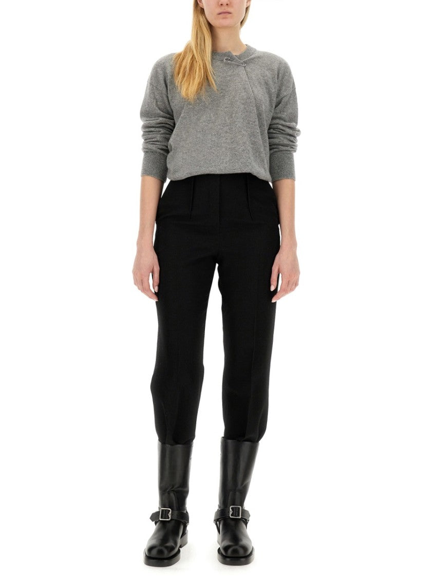 Burberry Cashmere Sweater With Unique Kilt Pin Detail