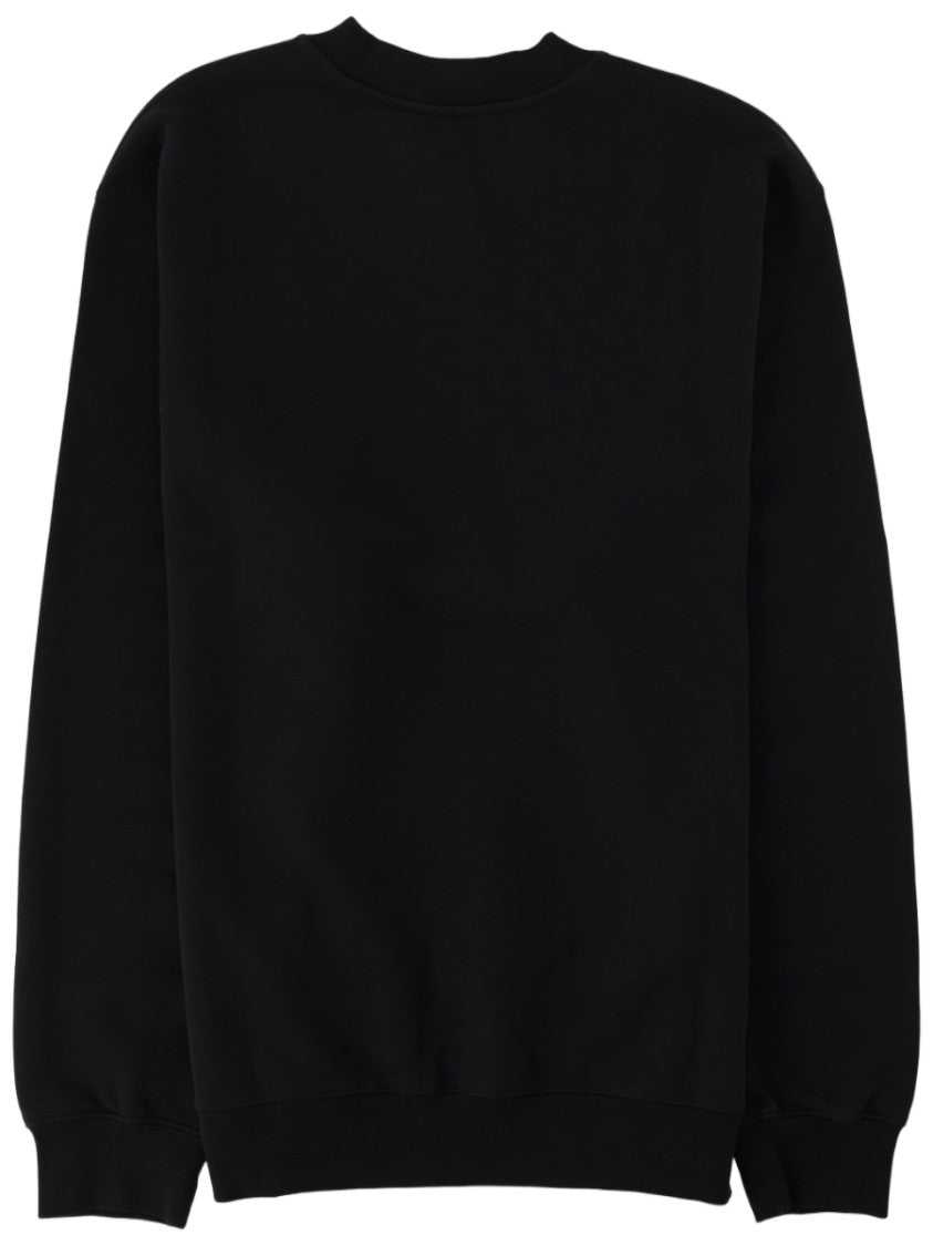 Jacquemus Black Minimalist Logo Patch Cotton Sweatshirt