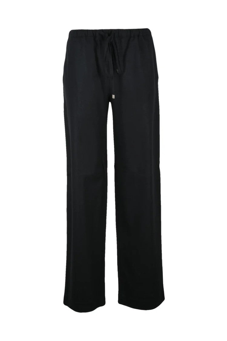 Antonelli Straight-Leg Black Trousers With Relaxed Fit