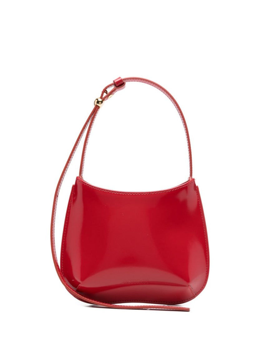 Jacquemus Red Small Calf Leather Adjustable Bag
