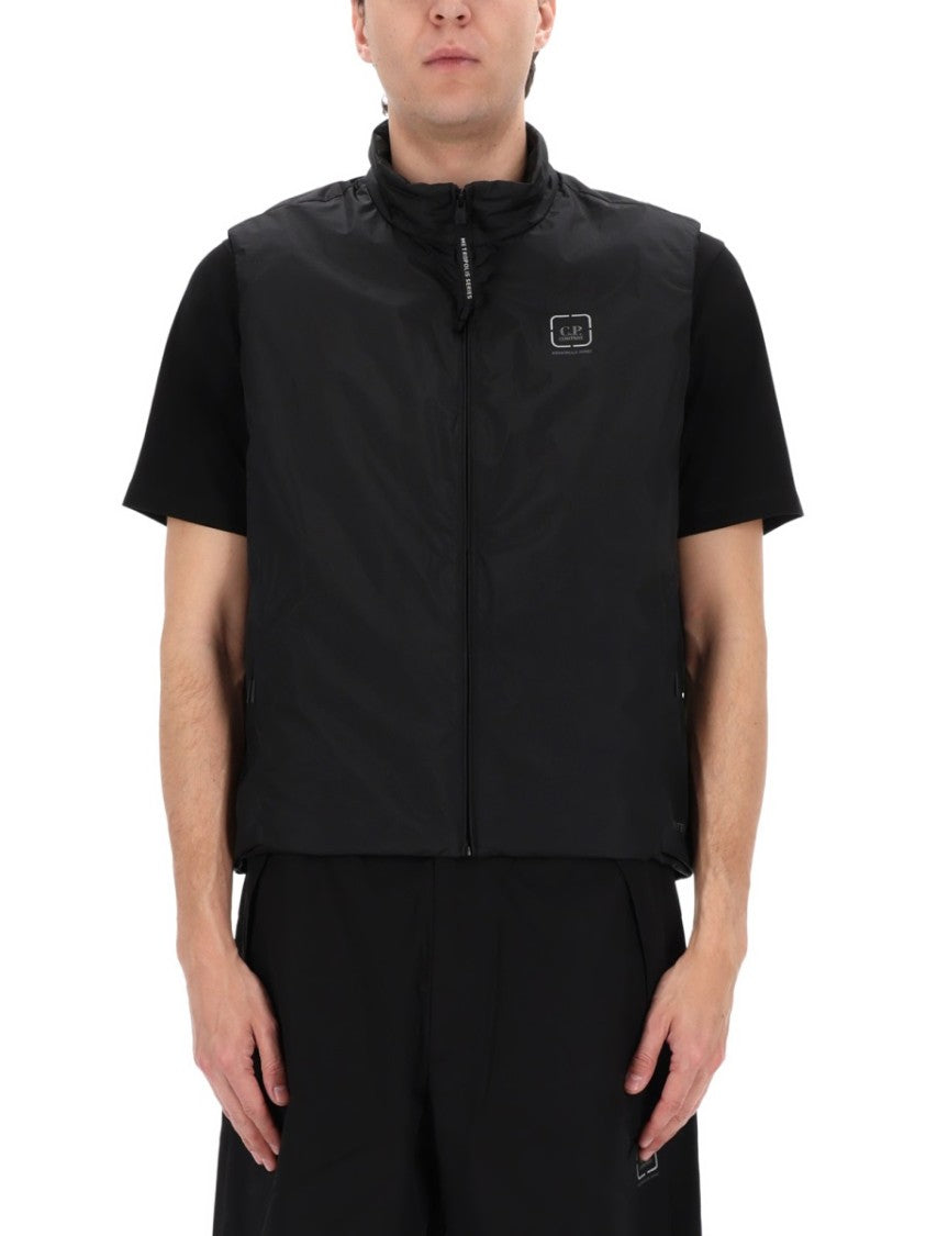 C.P. Company Logo Polyamide Zippered Vest