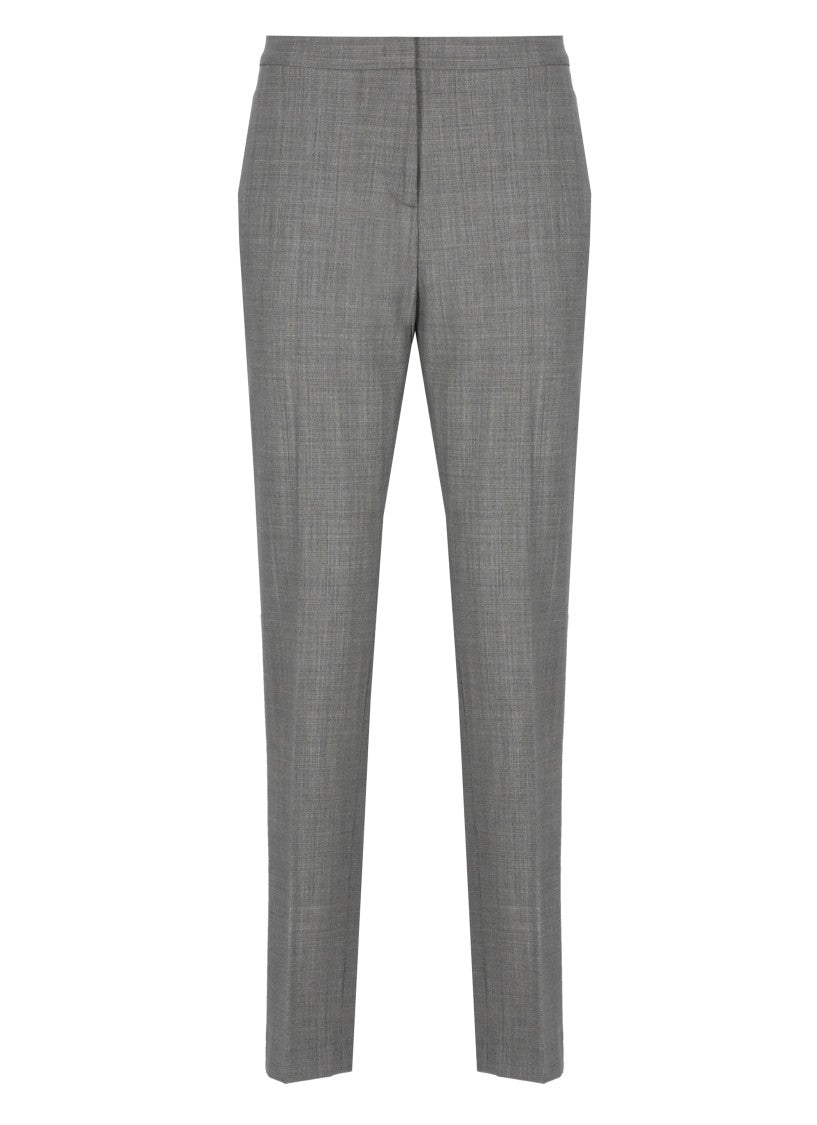 Fabiana Filippi Grey Lightpoint Detail Wool Pants