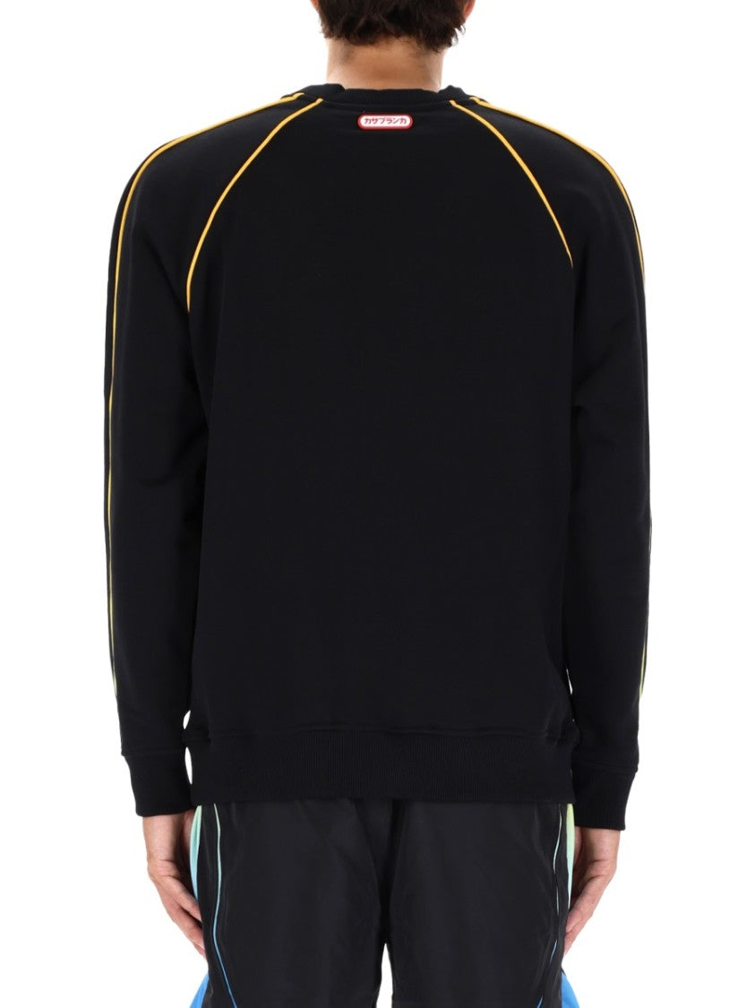 Casablanca Relaxed Fit Black Sweatshirt