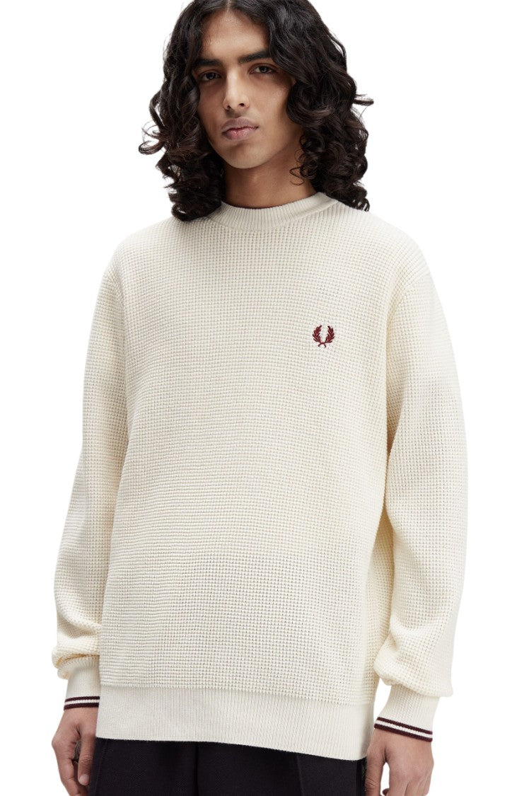 Fred Perry Lightweight Embossed Knit Sweater