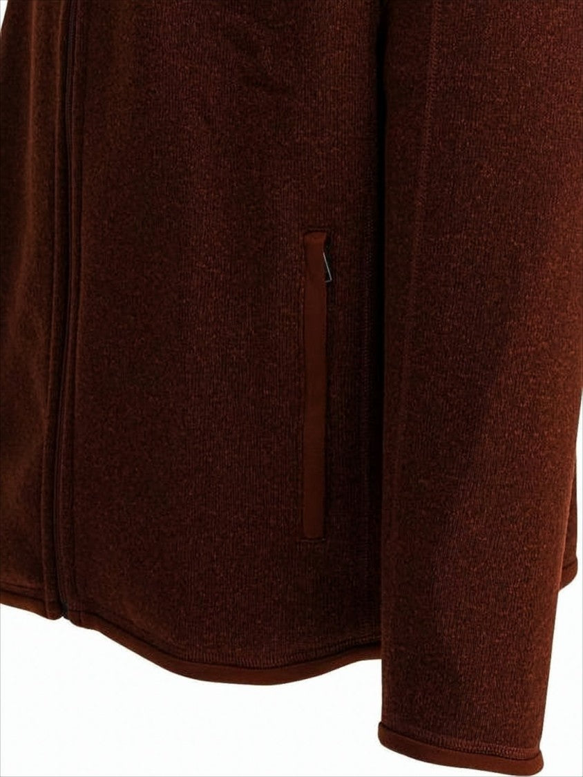 Patagonia Textured Full-Zip Jacket In Dried Vanilla Brown