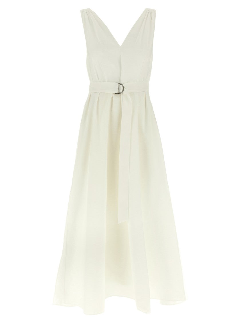 Brunello Cucinelli Precious Shoulder Detail Dress