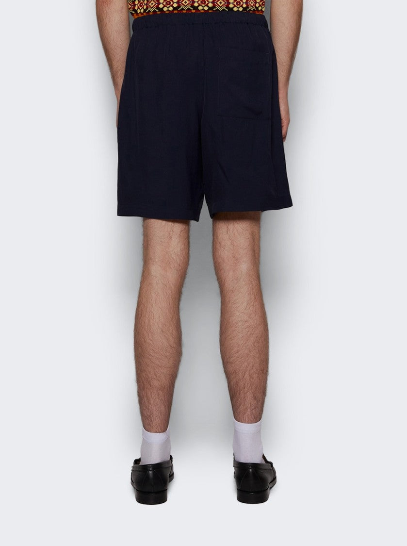Dries Van Noten Piperi Shorts Navy