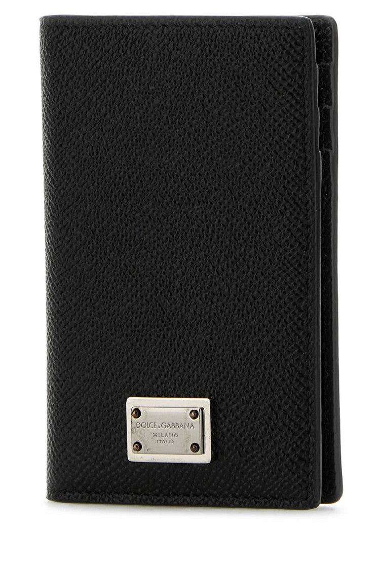 Dolce & Gabbana Black Leather Card Holder