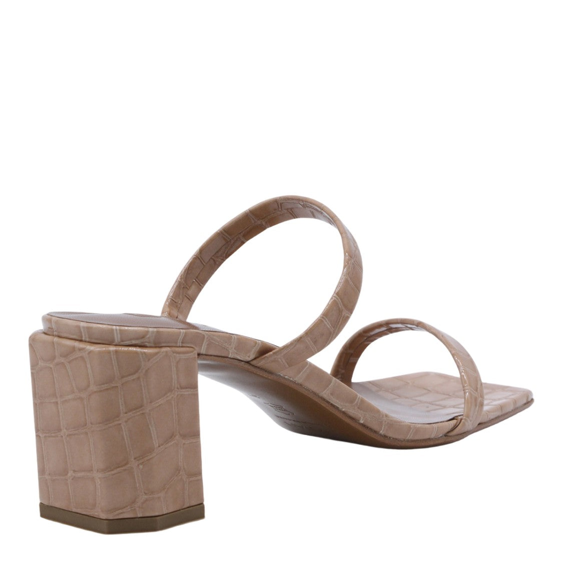 By Far Textured Crocodile Pattern Sandals