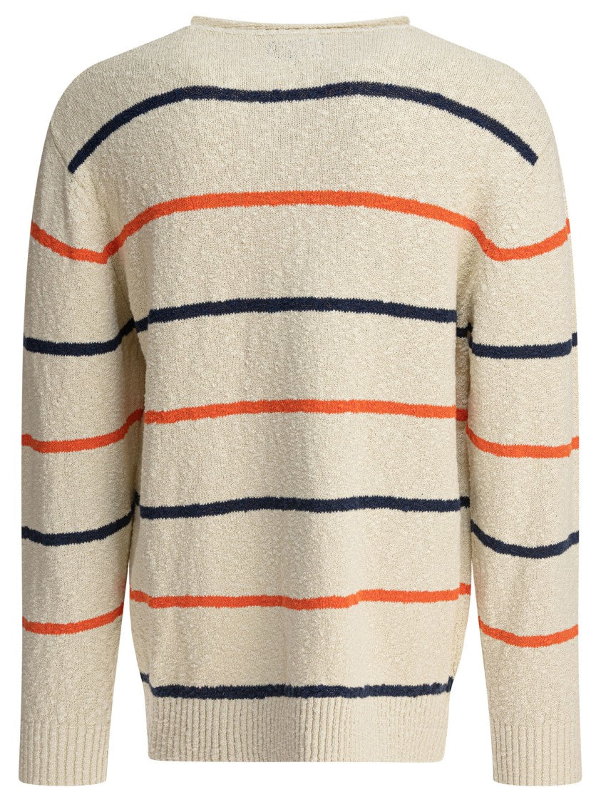 Beams Plus Striped Crewneck Sweater