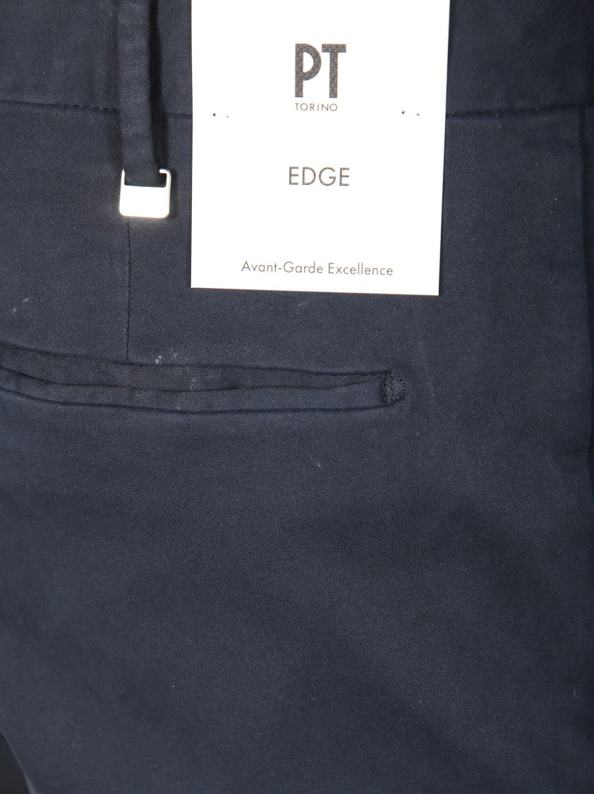 Pt01 Slim Fit Tailored Pants With Clean Finish