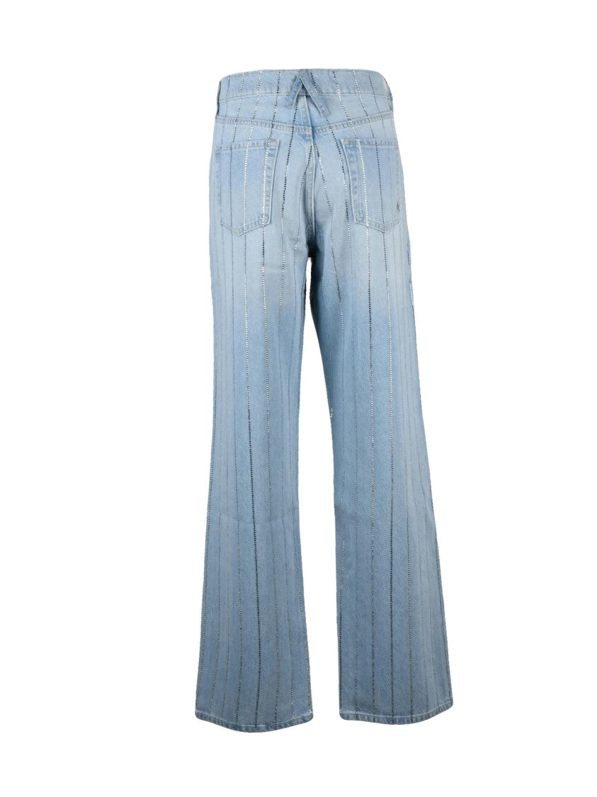 Cycle Cycle Mila Light Blue Jeans With Rhinestone Embellishments