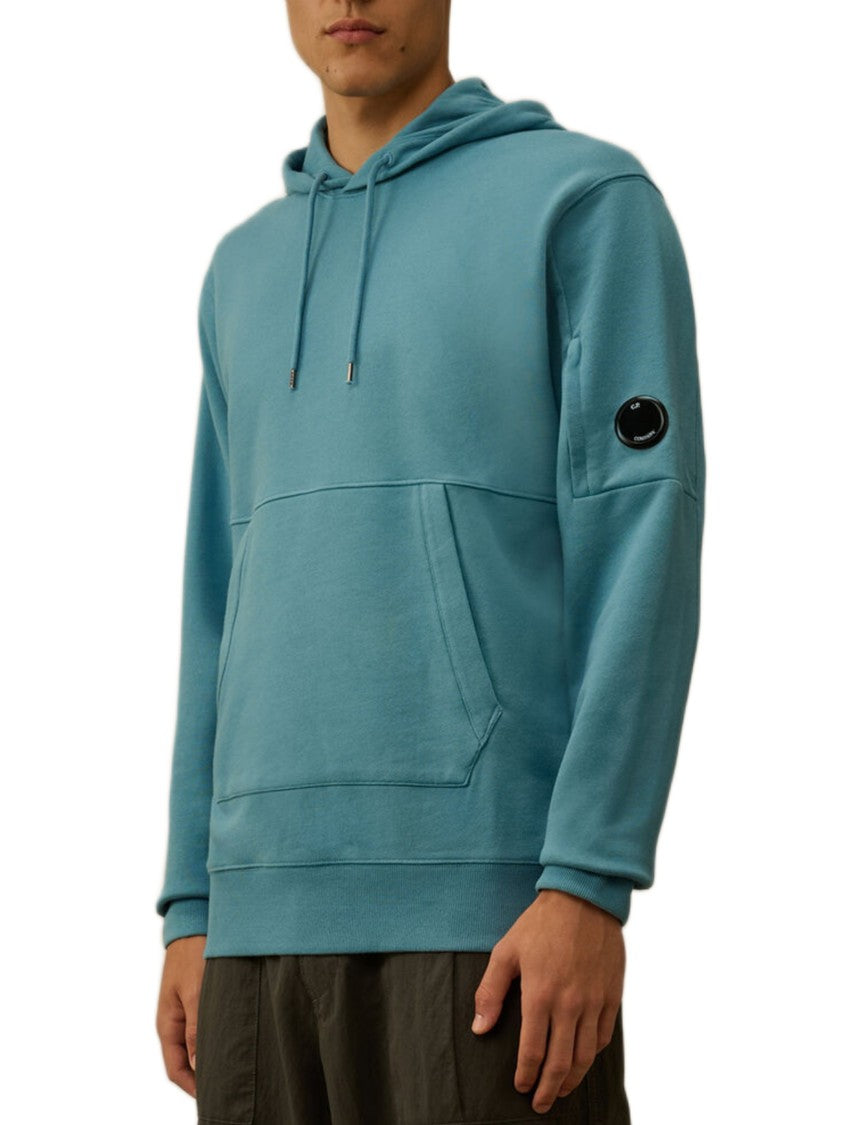 C.P. Company Diagonal Raised Fleece Hoodie With Iconic Lens Detail