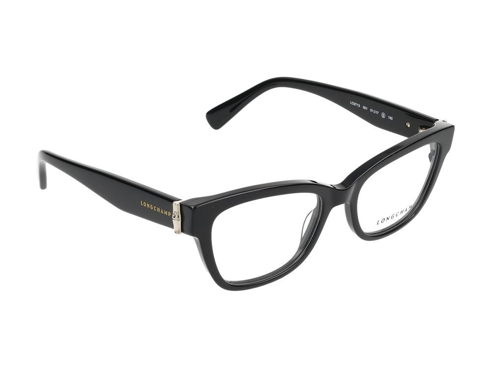Longchamp Black Lo2713 Acetate Oversized Square Eyeglasses