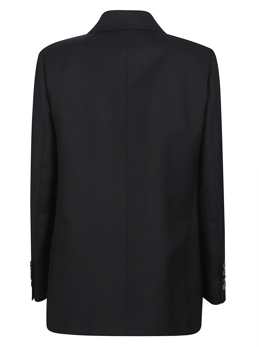 Blazé Milano Tailored Double-Breasted Blazer With Wide Lapels And Subtle Stitching