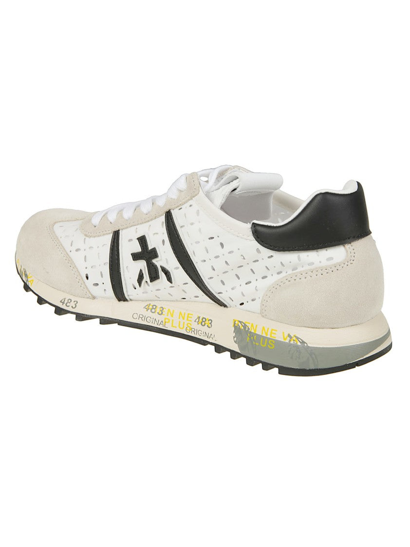 Premiata Lucyd Sporty White Polyamide Sneakers