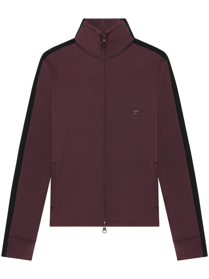 Courrèges Bicolor Fitted Tracksuit Jacket