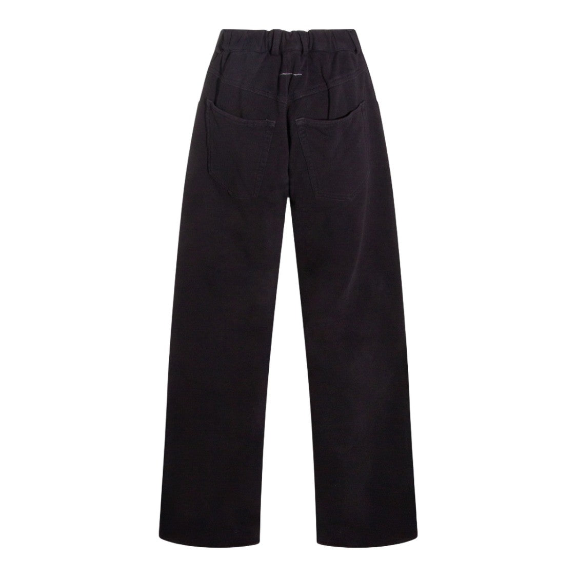 Mm6 By Maison Margiela Straight-Leg Black Denim Jeans With Minimalist Design