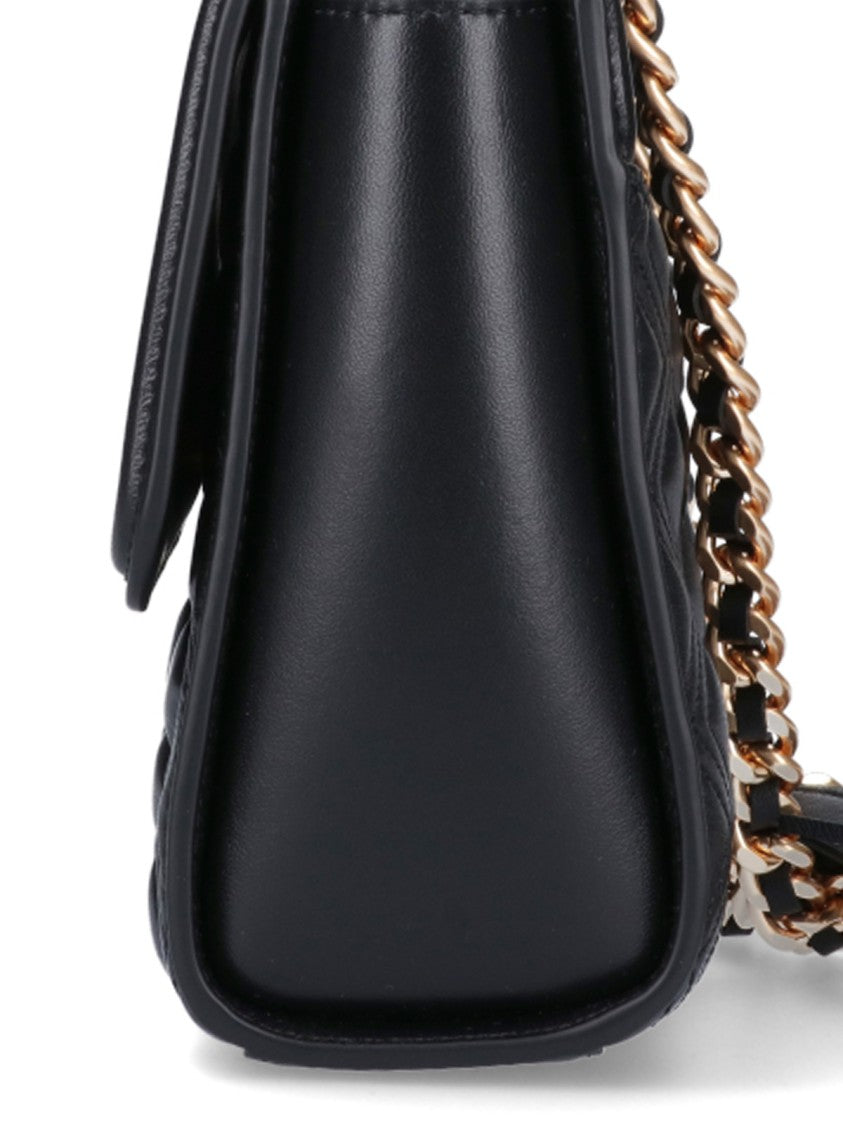 Tory Burch "Fleming" Convertible Crossbody Bag – Black
